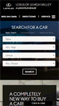 Mobile Screenshot of lexusoflehighvalley.com